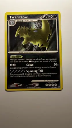 Pokemon TCG - Tyranitar - 30/100 - Rare - Stormfront [Lightly Played] - Image 1