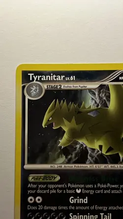 Pokemon TCG - Tyranitar - 30/100 - Rare - Stormfront [Lightly Played] - Image 2