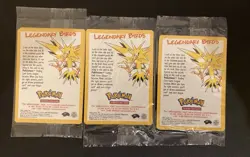 Pokemon WOTC 2000 Movie Promo Moltres Zapdos Articuno Legendary Bird Trio SEALED - Image 1