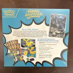 Pokemon Mega Evolution Ascended Heroes Elite Trainer Box Promo Sleeves Coin - Image 2