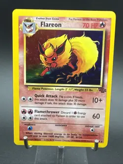 Pokemon Flareon 3/64 Holo Jungle 1999 WOTC Vintage - Image 1