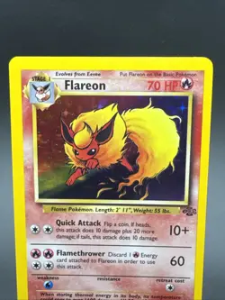 Pokemon Flareon 3/64 Holo Jungle 1999 WOTC Vintage - Image 2