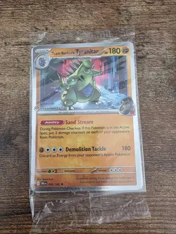 Pokemon Center Team Rocket's Tyranitar 096/182 Destined Rivals Promo Sealed - Image 1