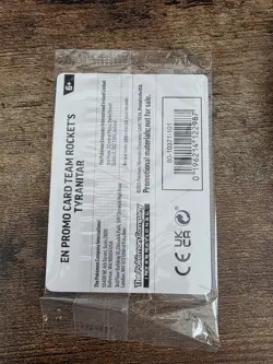 Pokemon Center Team Rocket's Tyranitar 096/182 Destined Rivals Promo Sealed - Image 3