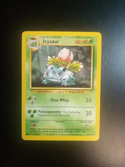 Pokemon TCG Base Set Ivysaur 30/102 Unlimited Uncommon Vintage 1999 LP Condition - Image 1
