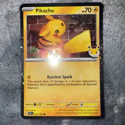 Pikachu 51/162 Pokemon Day 2026 Stamped Promo with Swirl 🌀 - Image 1