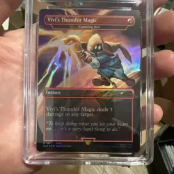 MTG Vivi's Thunder Magic Foil Secret Lair x Final Fantasy 1871 FFIX CGC 10 Gem - Image 2
