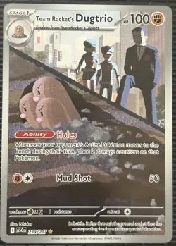 Pokemon TCG - Team Rockets Dugtrio 239/217 IR, Ascended Heroes NM - Image 1