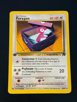 Porygon 48/82 Pokemon Team Rocket 1st Edition - Image 1