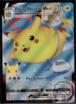 Flying Pikachu VMAX 007/025 Holo VMAX Rare Celebrations Pokemon NM/M - Image 3