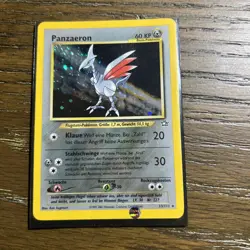 Pokemon TCG German Panzaeron (Skarmory) Holo from the 2001 Neo Genesis set. - Image 1