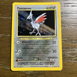 Pokemon TCG German Panzaeron (Skarmory) Holo from the 2001 Neo Genesis set. - Image 2