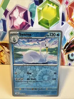 Swanna 026/086 Uncommon Reverse Holo - Pokemon TCG White Flare - NM - Image 1