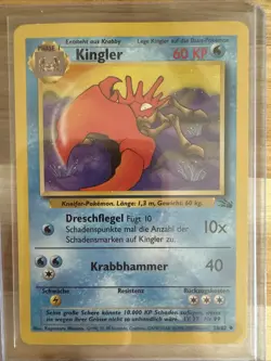 Pokemon TCG Kingler 38/62 Fossil German - Image 1