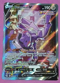 Pokemon Sword & Shield Fusion Strike Genesect V 255/264 Alt Art - Image 1