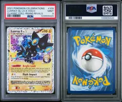 2021 POKEMON CELEBRATIONS CLASSIC COLLECTIONLUXRAY GL LV.X-HOLO #109 PSA 9 - Image 3
