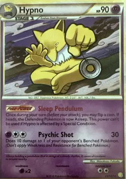 Hypno 23/123 Rare HeartGold & SoulSilver Pokemon Lightly Played - Image 1