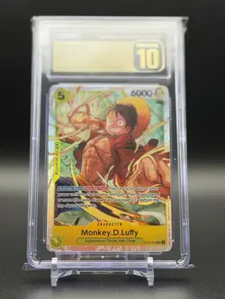 Monkey.D.Luffy Super Rare Foil ST13-015 Three Brothers One Piece CGC 10 Pristine - Image 1