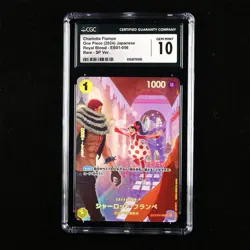 CGC 10 GEM MT 2024 One Piece JPN Charlotte Flampe EB01-056 R (SP Ver.) - Image 1
