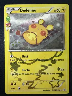 Dedenne RC10/RC32 Generations Reverse Holo Pokemon Card MP Free Shipping B - Image 1