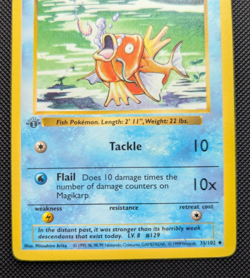 Magikarp 35/102 1st Edition Shadowless Regular Base Set Pokemon Card 151 ENG - Image 4