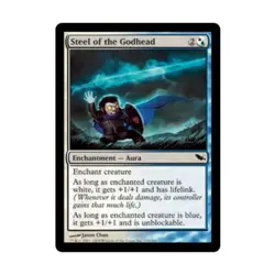 WOTC MtG Shadowmoor Steel of the Godhead (C) EX - Image 1