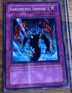 Yu-Gi-Oh TCG Sakuretsu Armor YSD-EN037 Unlimited Regular Common Card Played LP - Image 1