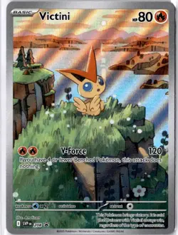 Victini 208 Pokemon TCG SV Promo Card Illustration Collection, English - Image 1