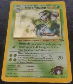 Pokemon Card Erika's Venusaur Holo #4/132 Gym Challenge (HP) - Image 2