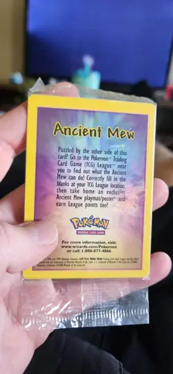 Pokemon TCG Ancient Mew Holo Card 2000 Movie Promo, Sealed Unopened - Image 3