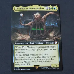 The Master, Transcendent (Extended Art) 419 MTG Fallout (PIP) Mythic NM - Image 1