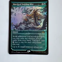 MTG March Of Swirling Mist 372 Showcase Kamigawa: Neon Dynasty M/NM FOIL - Image 2