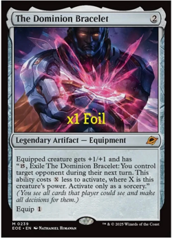 MTG - Edge of Eternities EOE The Dominion Bracelet NM *Foil* - Image 1