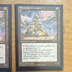 Magic: The Gathering Phyrexian Devourer x2 Colorless Artifact Creature 1996 - Image 3