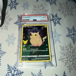 2021 POKEMON CELEBRATIONS #005 FULL ART/PIKACHU PSA 8 - Image 1