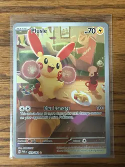 Pokemon Plusle 193/182 SV04: Paradox Rift Illustration Rare Holo HP 70 - Image 1