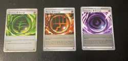Pokemon Perfect Order TCG Bundle Rocky Energy, Growing Energy & Telepathic - Image 1