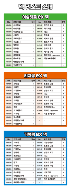 US Stock Korean Pokemon Special Deck Set ex Venusaur · Charizard · Blastoise - Image 5