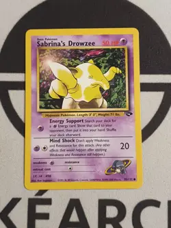 Sabrina's Traumato 95/132 Gym Challenge Set Pokemon Karte TCG Pokemon Drowzee - Image 2