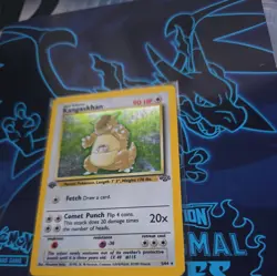 Pokemon Kangaskhan Jungle 1st Edition Holo Rare 5/64 90 - Image 2