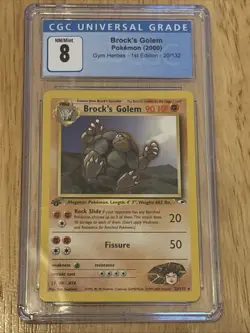 Pokemon 1st Edition Gym Heroes - Brock's Golem 20/132 Rare TCG Non Holo - Image 1