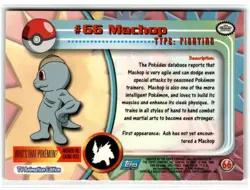 1999 TOPPS TV ANIMATION RAINBOW FOIL MACHOP #66 - Image 2