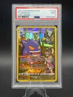 9915 Gengar 2022 Pokemon Sword & Shield Lost Origin #TG06 Trainer Gallery PSA 9 - Image 1