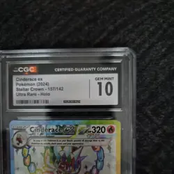 Pokemon Cinderace EX 157/142 Ultra Rare Stellar Crown CGC 10 Mint - Image 2