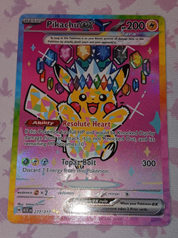 Pokemon TCG Pikachu ex 277/217 Ascended Heroes Special Illustration Rare NM - Image 1
