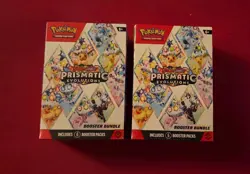 NEW SEALED Pokemon TCG Lot of 2 PRISMATIC EVOLUTIONS Booster Bundles UNOPENED - Image 1
