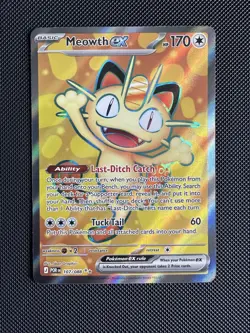 Meowth Ex Full Art 107/088 - Pack Fresh NM Pokemon TCG Perfect Order Rare - Image 1