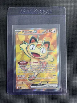Meowth Ex Full Art 107/088 - Pack Fresh NM Pokemon TCG Perfect Order Rare - Image 3