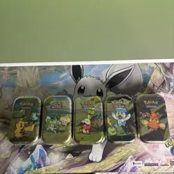 Pokemon TCG Paldea Friends Mini Tins NEW & SEALED x5 Art set K22 - Image 1