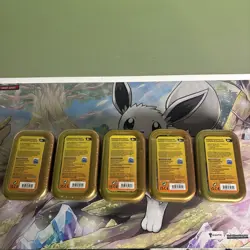 Pokemon TCG Paldea Friends Mini Tins NEW & SEALED x5 Art set K22 - Image 2